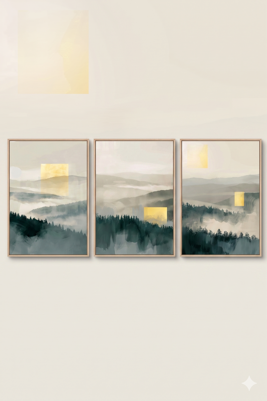 Yellow Drop - Quiet Disruption Collection — 3-Piece Gallery Set