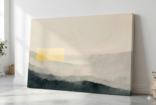 Yellow Drop - The Quiet Disruption — Canvas