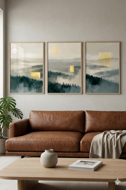 Yellow Drop - Quiet Disruption Collection — 3-Piece Gallery Set