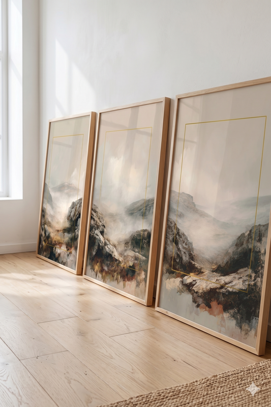 Yellow Drop - Rocky Mountains — 3-Piece Gallery Set
