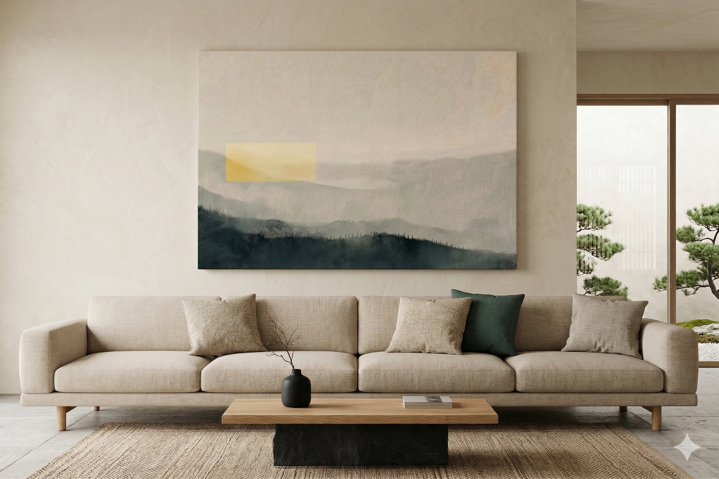 Yellow Drop - The Quiet Disruption — Canvas