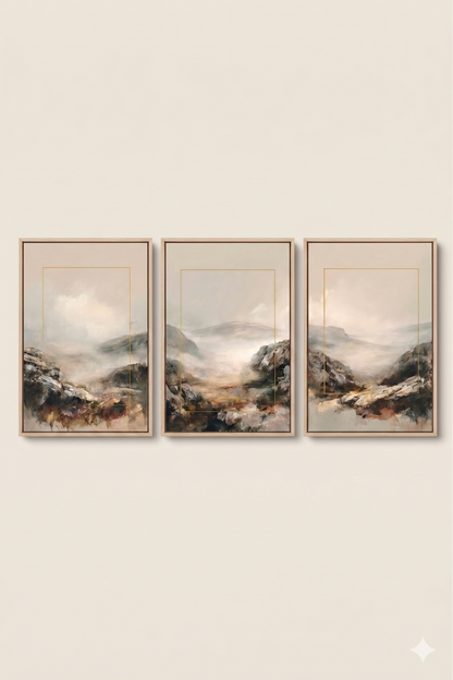 Yellow Drop - Rocky Mountains — 3-Piece Gallery Set