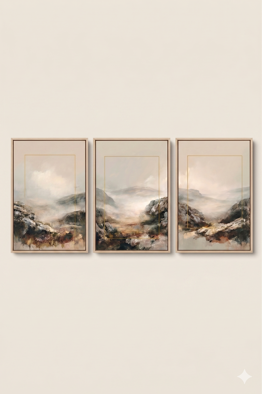 Yellow Drop - Rocky Mountains — 3-Piece Gallery Set